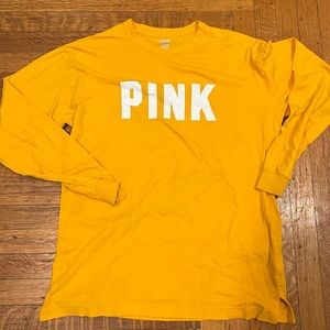Yellow Victoria's Secret PINK Brand Long Sleeve